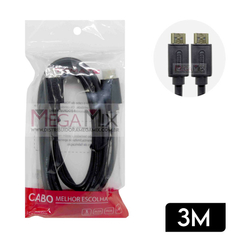 Cabo HDMI + HDMI 3M 4K MHD-4023 - Tomate