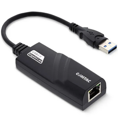 Adaptador Ethernet Usb 3.0 Rede Gigabit Rj45 10/100/1000 cabo na internet