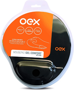 Mouse Pad OEX Gel Confort MP200 Preto com Apoio em Gel