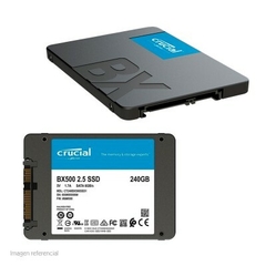SSD 240 GB CRUCIAL BX500, SATA, LEITURA 540MB/S E GRAVACAO 500MB/S - CT240BX500SSD1