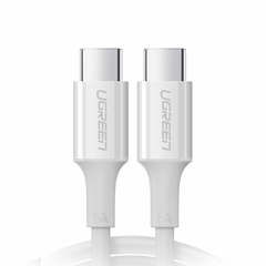 Ugreen Type C 2.0 Male To Type C 2.0 Male 5A Data Cable White 1M 60551