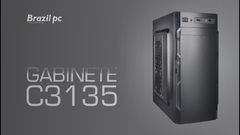 GAB. BRAZILPC BPC-C3135 ATX BLACK (2xUSB + AUDIO) S/ FONTE BOX