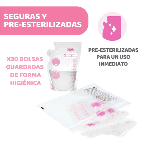 Bolsas de Almacenamiento para leche materna - Chicco - tienda online