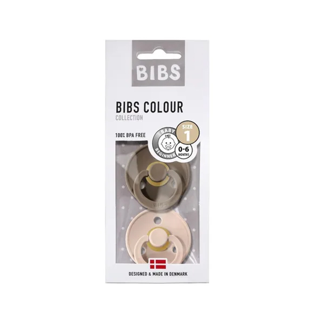 Bibs Chupete Bibs Colour Pacifier x 2 - Lavender/Baby Pink - Tetina De  Caucho Natural - Latex - 6