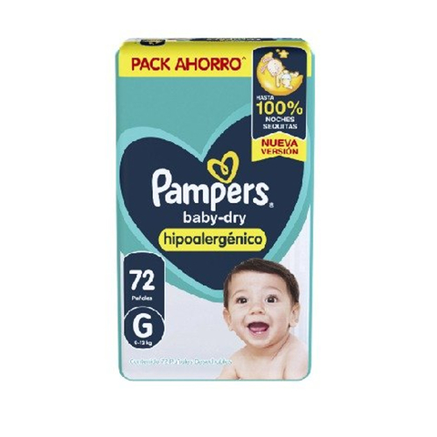 Pampers Baby Dry mes consumo - comprar online