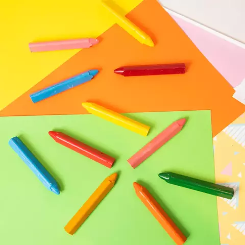 Crayones X 8 Colores En Caja De Madera - Colorearte en internet