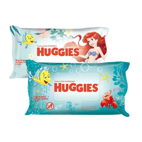 Toallas Huggies cuidado 4 en 1 x80U