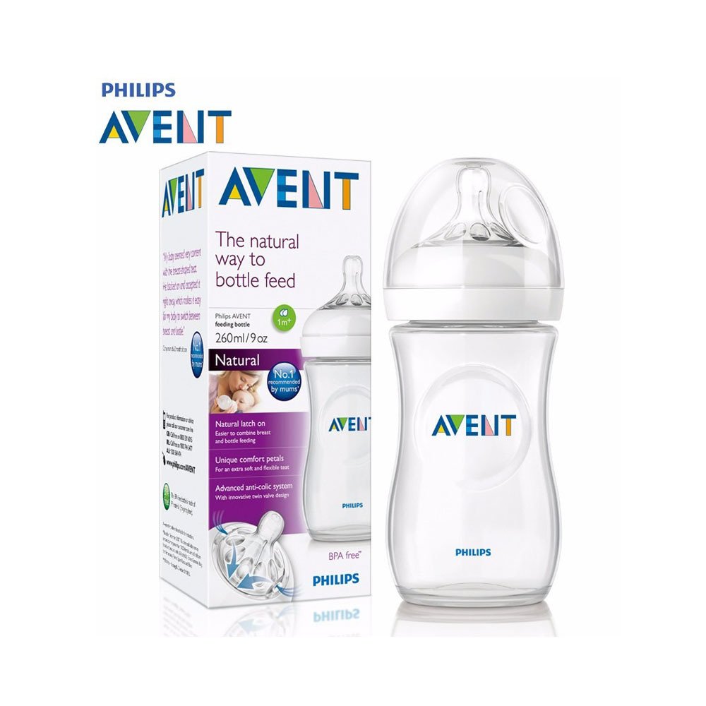 Mamadera de plástico anti colic 330 ml,+ 3 meses, Avent - Philips AVENT