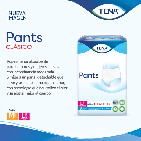 Tena Pants Clásicos x8 Unidades - NoniNoni