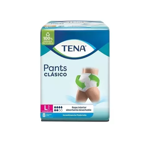 Tena Pants Clásicos x8 Unidades en internet