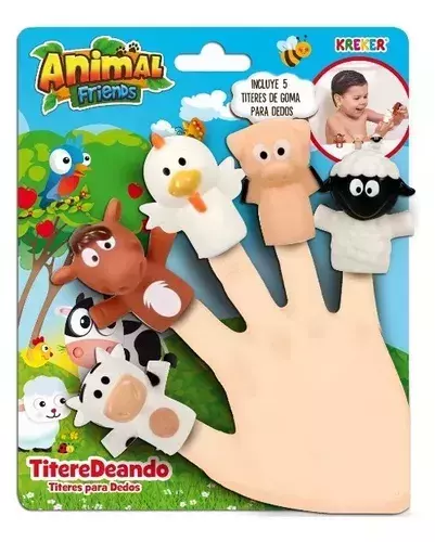 Títeres de goma para dedos - Animal Friends - comprar online