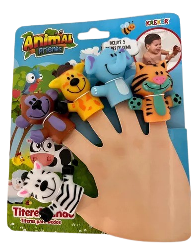 Títeres de goma para dedos - Animal Friends - NoniNoni