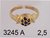 Anillo oro 18kts con piedras reconstituidas cubic DG3254 - comprar online