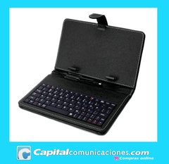 FLIP COVER CON TECLADO Y CABLE TABLET 7 PULGADAS