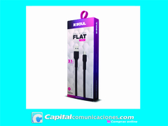 CABLE USB SOUL TIPO C FLAT CARGA RAPIDA - comprar online