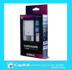 CARGADOR SOUL DUO CHARGE TIPO C 2.4 AMP en internet