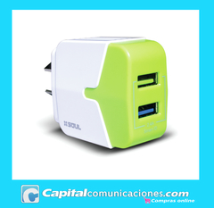 Cargador Share DUO Ligthning IPHONE! SOUL Potenciado 2.4 Amp! - CAPITAL COMUNICACIONES