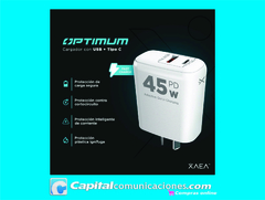 CARGADOR XAEA OPTIMUM 45W Q3.0 USB + PD en internet