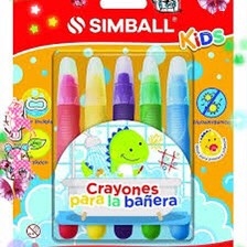 CRAYONES PARA LA BAÑERA SIMBALL X 5 