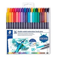 Marcadores  Staedtler Doble Punta Permanentes X 36 Twin Tip