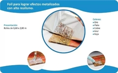 FOIL PARA LAMINADO METAL 64cm x 2 mts - comprar online