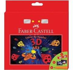 SET FABER CASTELL COLOUR BY NUMBER ART  - comprar online