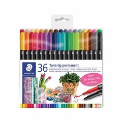 Marcadores  Staedtler Doble Punta Permanentes X 36 Twin Tip - comprar online