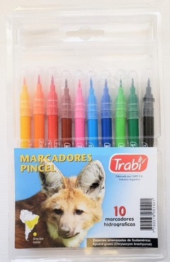 MARCADORES TRABI PINCEL LETTERING SOFT BRUSH X 10