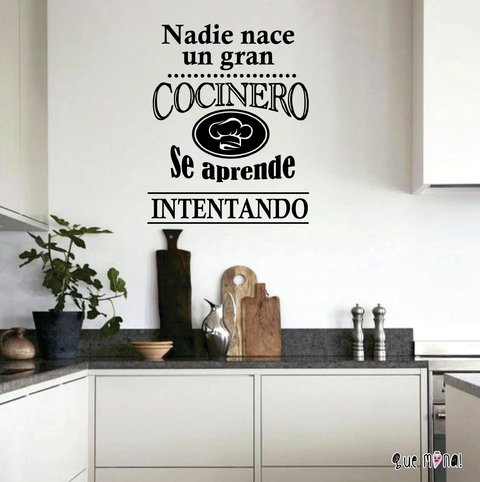 NADIE NACE UN GRAN COCINERO.