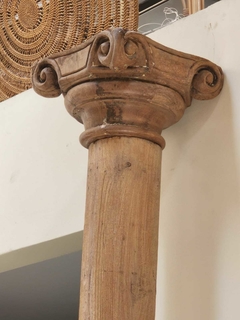DEL128- Columna de madera antigua de India - comprar online