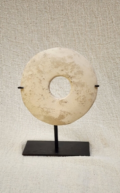 DEL176 - Circulo de piedra blanco 15cm