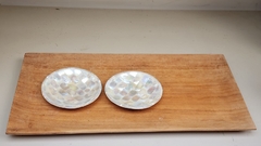 NAC013 - Bowl de cuadraditos de nacar redondo de 10 cm. - comprar online