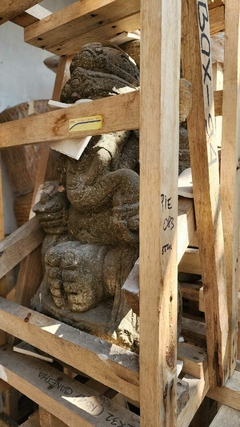 PIE083 Ganesha de piedra volcanica 55cm