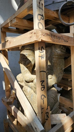PIE085- Ganesha de piedra volcanica 70cm