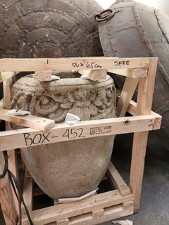 PIE260- Pote de piedra 40x60cm