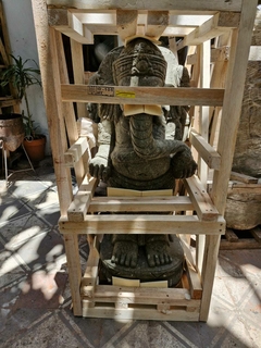 PIEB02 - Ganesha parado de piedra 1 m