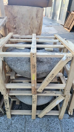 PIEB09 - Pote de piedra liso 70x30 cmh