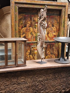 PUE017- Puerta de madera pintada antigua de India 1mx1,85mh - comprar online