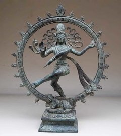 ESC066-Escultura Shiva danzante de bronce 27cmx35cmH