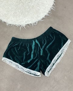 SHORT CANDACE VELVET VERDE