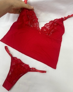 SET AITANA PIJAMA ROJO - comprar online