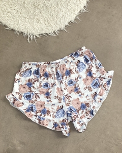 SET PIJAMA CANDACE CON REMERA / ROSAS CELESTES AZUL - comprar online