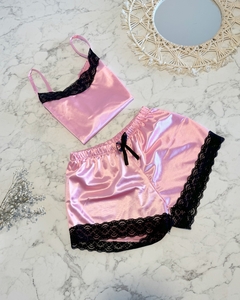 PIJAMA NACAR ROSA - CONJUNTO