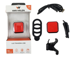 LUZ TRASERA VAN HALEN VAN006 LED CON CARGA USB - Newbikes Argentina - Viví tu Mundo en Bici - Tienda de Bicicletas