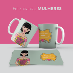 Caneca dia da mulher na internet