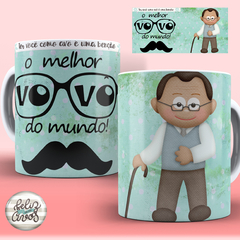 Caneca dia dos avós - By Cris Goyanna - Cestas e Produtos Personalizados