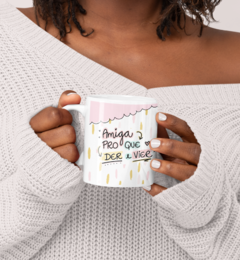 CANECA DIA DOS AMIGOS - By Cris Goyanna - Cestas e Produtos Personalizados