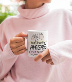 CANECA DIA DOS AMIGOS - By Cris Goyanna - Cestas e Produtos Personalizados