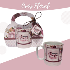 Caneca avó floral