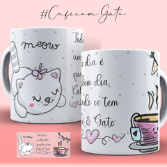 Caneca café com gato - comprar online